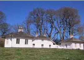 Dairy buildings from meadow
